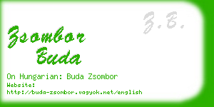 zsombor buda business card